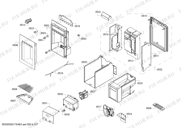 Схема №6 T18ID800LP с изображением Силовой модуль для холодильной камеры Bosch 00791511