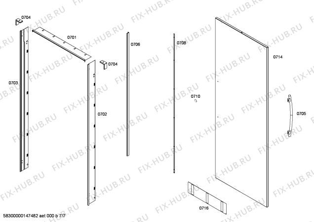 Схема №5 CIW24MIGL1 KWT 1611 SF с изображением Монтажный набор для холодильника Bosch 00672998