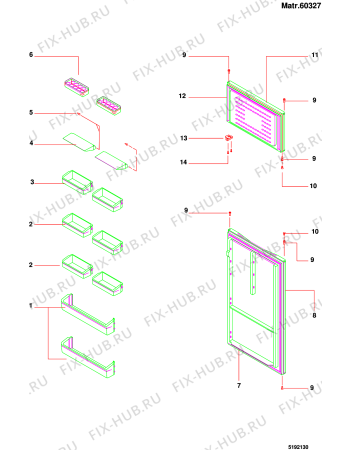 Схема №3 RG2450NFSIEX (F024416) с изображением Инструкция по эксплуатации для холодильника Indesit C00174560