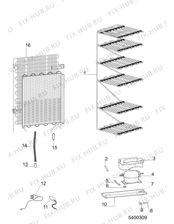 Схема №2 UH61TX (F096505) с изображением Дверка для холодильника Indesit C00511913