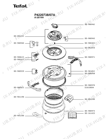 Схема №1 P4220741/07C с изображением Сотейника Tefal SS-981052