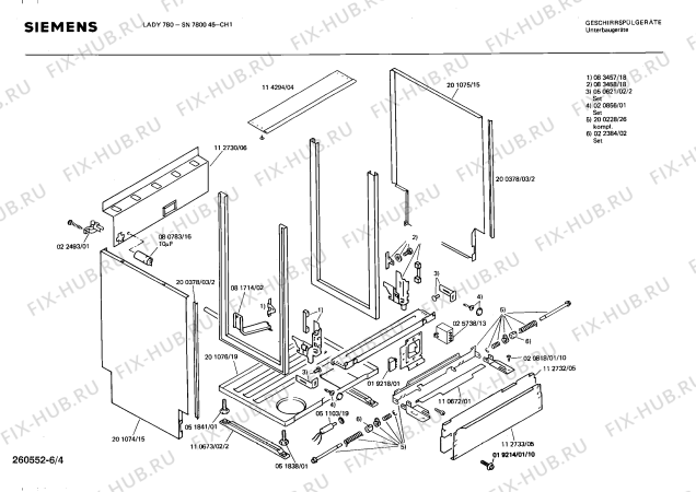 Схема №3 SN780045 с изображением Переключатель для посудомоечной машины Bosch 00018216