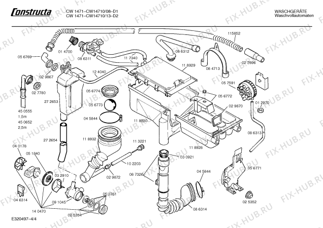 Схема №3 CW14710 CW1471 с изображением Панель управления для стиралки Bosch 00282728