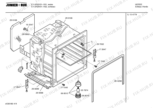 Схема №4 E11JR32 с изображением Панель управления для духового шкафа Bosch 00361925