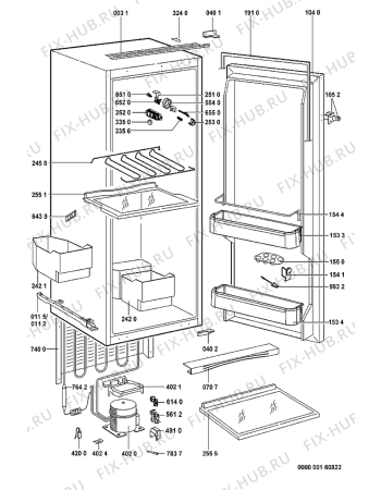 Схема №1 ARG 737/A/4     RE с изображением Дверь для холодильной камеры Whirlpool 481241829736