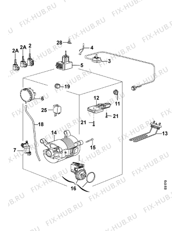 Взрыв-схема стиральной машины Zanussi TL995V - Схема узла Electrical equipment