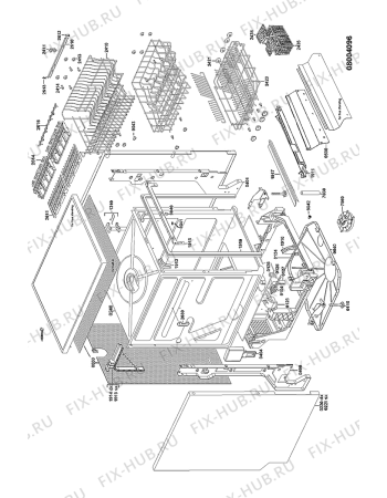 Схема №3 GCIK 6421/1 IN с изображением Насос (помпа) для посудомойки Whirlpool 481290508661