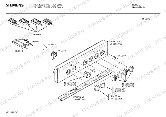 Схема №4 HL53241EU с изображением Стеклокерамика для плиты (духовки) Siemens 00233643