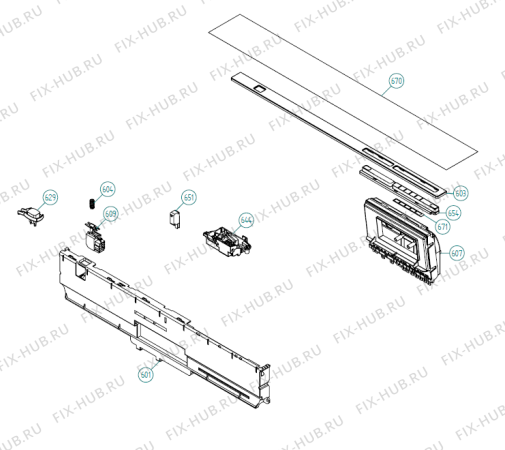 Взрыв-схема посудомоечной машины Asko D5253 FI TW   -Titan FI Soft (339153, DW70.3) - Схема узла 06