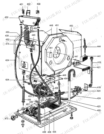 Схема №1 095 D800E02A FI   -White 4_5 kg (900000908, D800E02A) с изображением Уплотнение для стиралки Gorenje 289537