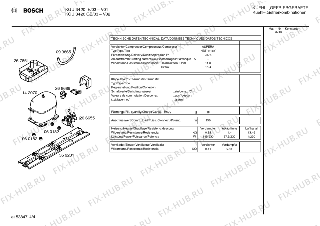 Схема №2 KGU3220GB с изображением Панель управления для холодильника Bosch 00217289
