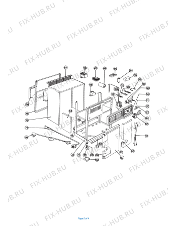 Схема №2 PAC 33 HP с изображением Корпусная деталь для климатотехники DELONGHI 702624