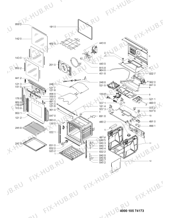 Схема №1 AKZM693MR4 (F090995) с изображением Руководство для духового шкафа Indesit C00354176