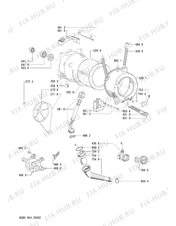 Схема №2 FL 1265 с изображением Декоративная панель для стиралки Whirlpool 481245217809