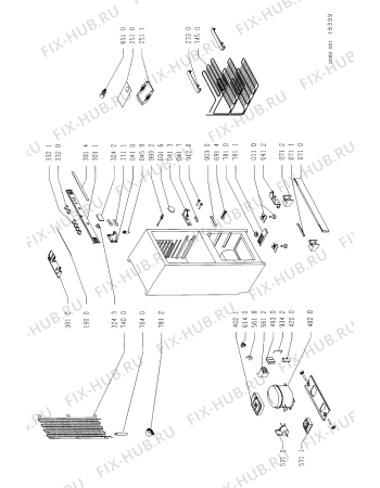 Схема №2 KGGT 3645/2 FH с изображением Дверь для холодильника Whirlpool 481944268575