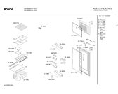 Схема №2 KSV2960IE с изображением Дверь для холодильной камеры Bosch 00215524