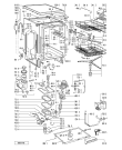 Схема №1 GSF 5353 W-WS с изображением Обшивка для электропосудомоечной машины Whirlpool 481245370483