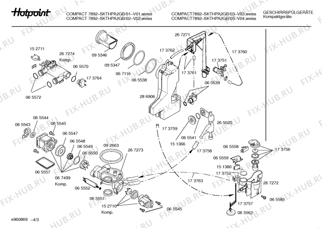Схема №2 SKTHPA2GB COMPACT 7892 с изображением Инструкция по эксплуатации для посудомойки Bosch 00525209