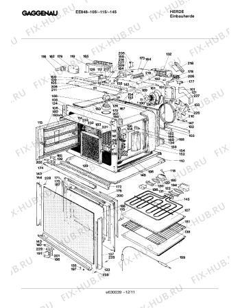 Схема №12 EE848105 с изображением Панель управления для электропечи Bosch 00291477