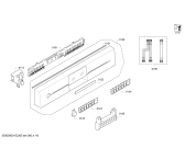 Схема №5 SN26M280FF с изображением Передняя панель для посудомойки Siemens 00669564