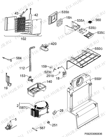 Схема №3 S83830CTX2 с изображением Блок управления для холодильника Aeg 973925054905006