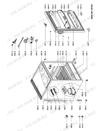 Схема №1 ART 417/G/ICE с изображением Всякое для холодильника Whirlpool 481931039658