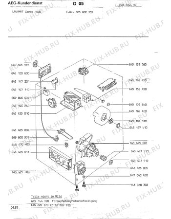 Взрыв-схема посудомоечной машины Aeg LAVCARAT 1000 - Схема узла Section4