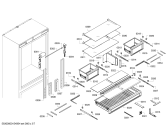 Схема №4 RB491200 с изображением Крышка для холодильной камеры Bosch 00653112