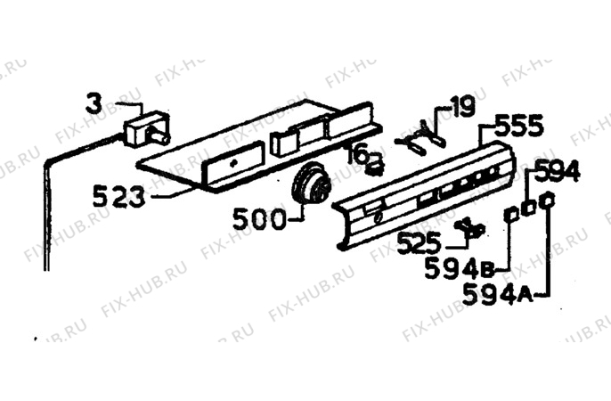 Взрыв-схема холодильника Electrolux TW433 - Схема узла C10 Electric