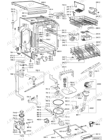 Схема №1 ADP 80 AS с изображением Микромодуль для электропосудомоечной машины Whirlpool 480140100167