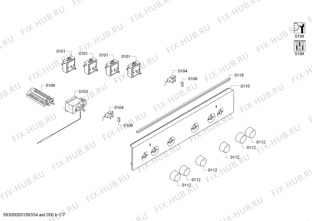 Схема №6 PHCB154A20 с изображением Стеклокерамика для электропечи Bosch 00712108