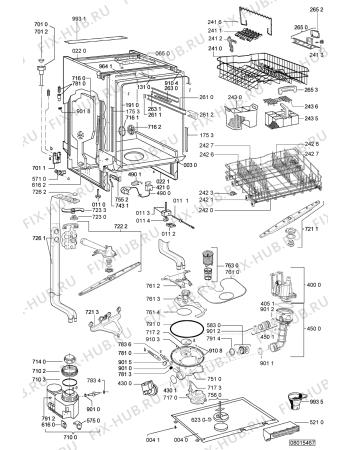 Схема №2 ADG8210 (F091695) с изображением Наставление для посудомоечной машины Indesit C00358170
