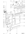 Схема №1 WP 69/2 IX с изображением Панель для электропосудомоечной машины Whirlpool 481245373636