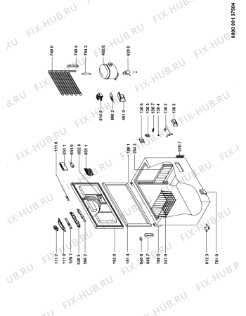 Схема №1 WH4014 A+ ET с изображением Другое для холодильной камеры Whirlpool 480132102921