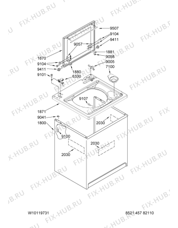 Схема №5 MTW5900TW0 с изображением Всякое для стиральной машины Whirlpool 480110100484