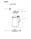 Схема №1 KO371860/87B с изображением Корпусная деталь для чайника (термопота) Tefal SS-207272