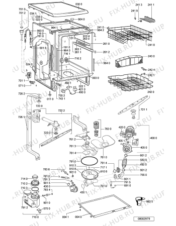 Схема №2 GSFS 4341/2 WS с изображением Обшивка для посудомоечной машины Whirlpool 481245371762