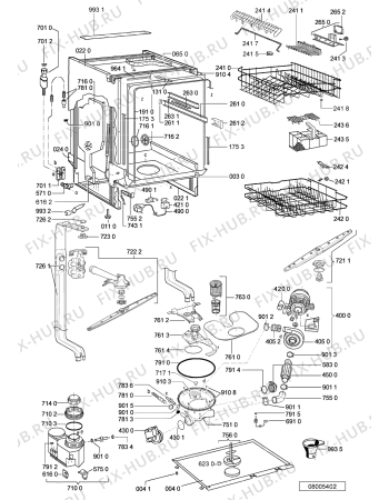 Схема №2 GSIK 6381/1 IN с изображением Обшивка для электропосудомоечной машины Whirlpool 481245373261