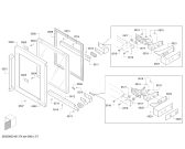 Схема №6 T24UW820RS с изображением Внешняя дверь для плиты (духовки) Bosch 00715148