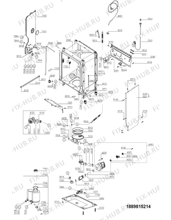 Схема №3 ADL 335 WH с изображением Другое для посудомоечной машины Whirlpool 481240448865