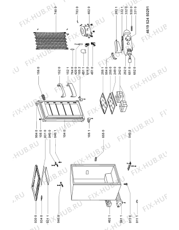 Схема №1 KRA 1601 OPTIMA с изображением Корпусная деталь для холодильника Whirlpool 481244011086