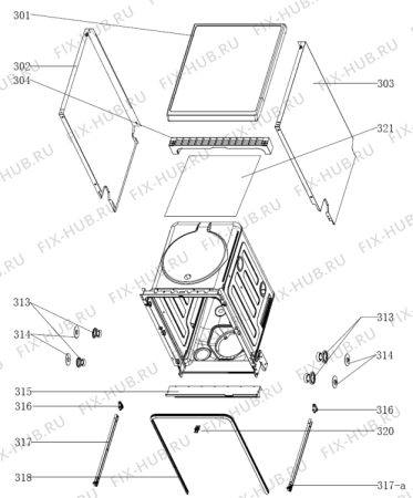 Взрыв-схема посудомоечной машины Gorenje GS52010W (566921, WQP8-7606V) - Схема узла 03