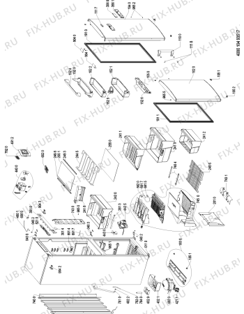 Схема №1 WBE3377 NFC TS с изображением Дверца для холодильника Whirlpool 481010482685