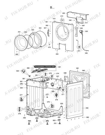 Схема №3 WA 6960 li с изображением Электромотор для стиралки Whirlpool 480111103326
