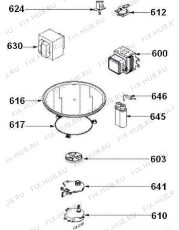 Схема №1 GCM131X (320808, QK6A000H) с изображением Всякое для микроволновки Gorenje 338470