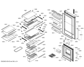 Схема №3 KGN49AR20 с изображением Дверь морозильной камеры для холодильника Bosch 00249301