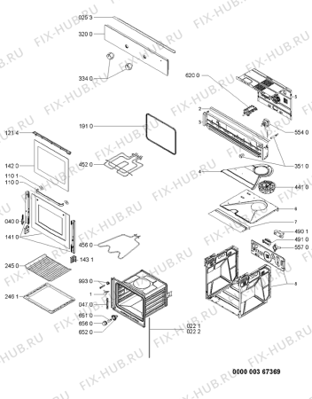 Схема №1 AKP102/AP/01 с изображением Дверца для духового шкафа Whirlpool 481245059667