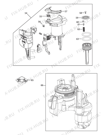 Взрыв-схема кофеварки (кофемашины) DELONGHI INTENSA  ECAM23210BN     S11 - Схема узла 4