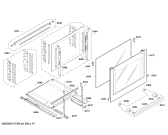 Схема №5 HCE854821 с изображением Фронтальное стекло для плиты (духовки) Bosch 00685234