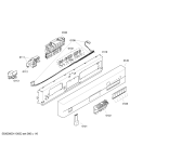 Схема №6 SE35M763SK с изображением Передняя панель для посудомоечной машины Siemens 00447622